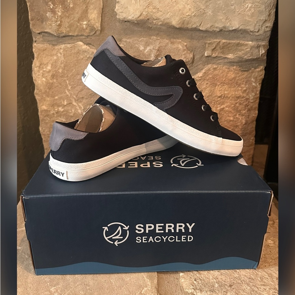 Black Sperry Casual Sneakers - Sandy LTT - New in Box